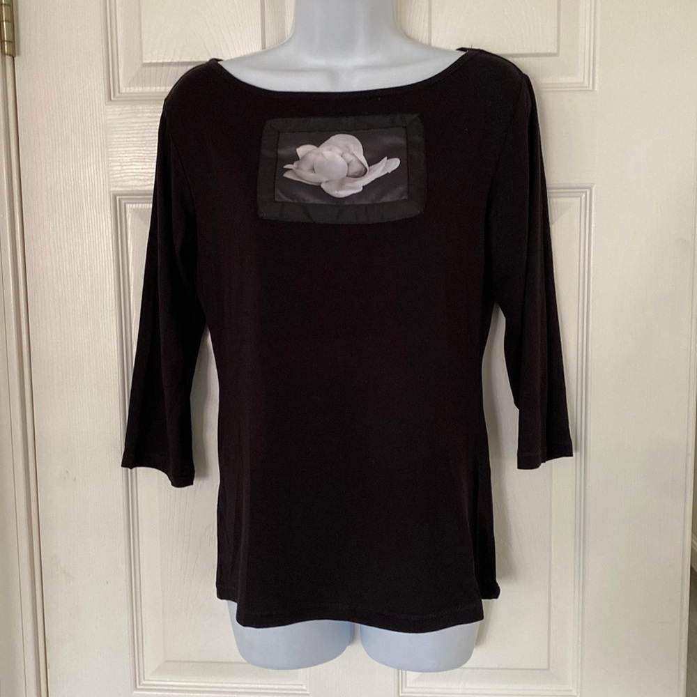 ANNE GEDDES Black Top Baby T-Shirt S NEW 🖤
